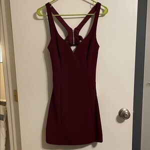 Macy's Deep Red Sleeveless Mini Dress